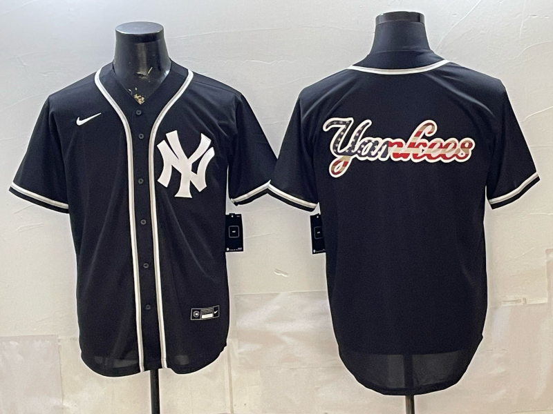Men 2026 New York Yankees blank black Nike MLB Jersey 036503